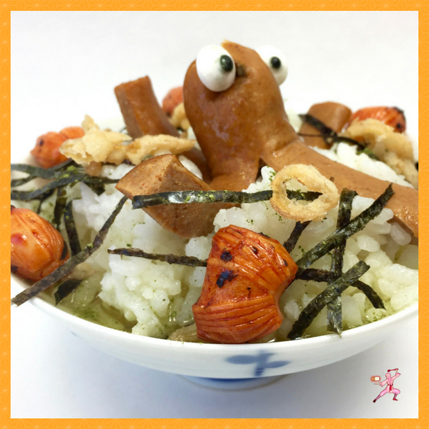 matcha ochazuke hot dog rice hot-dogs-octopus-how-to-japanese-bento-easy